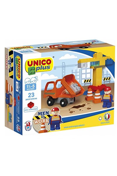 Unico Construction Set Man at Work 23 Pieces