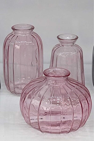 MRK 3 parça cam vazo set dekoratif kullanım