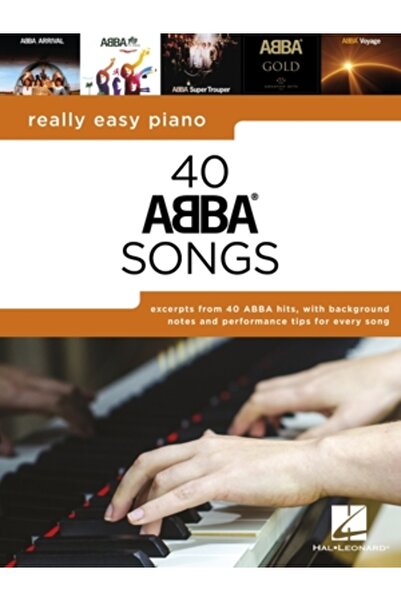 Hal Leonard Pub Co Pian foarte ușor: 40 de melodii Abba - Include note de fun...