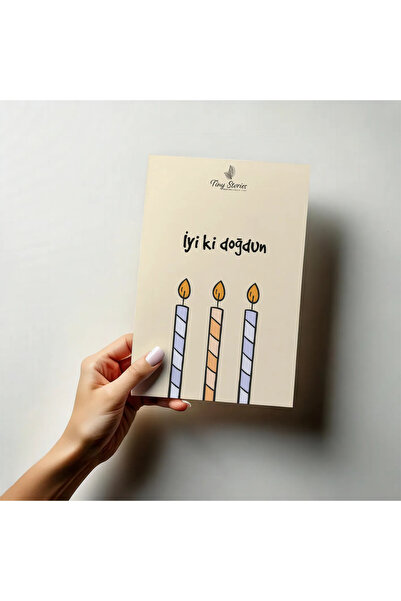 tinystoriestr Doğum Günü Motto Kartı Kartpostal - 3 Adet
