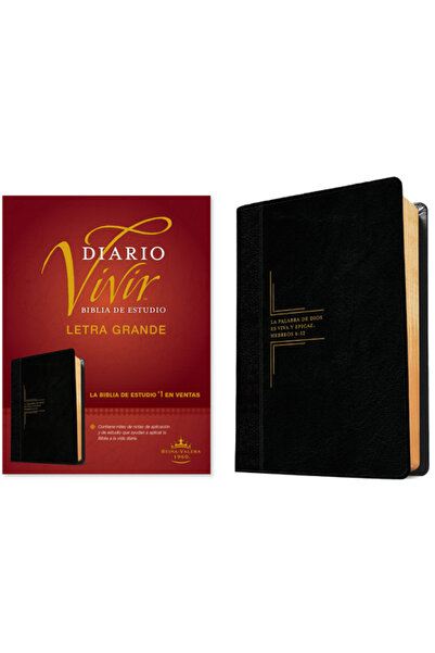 Tyndale House Publ Biblia de Estudio del Diario Vivir Rvr60, Letra Grande (Le...