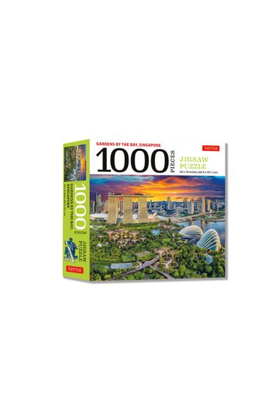 Tuttle Pub Puzzle Grădinile din Singapore lângă golf - 1.000 de piese: (dimen...