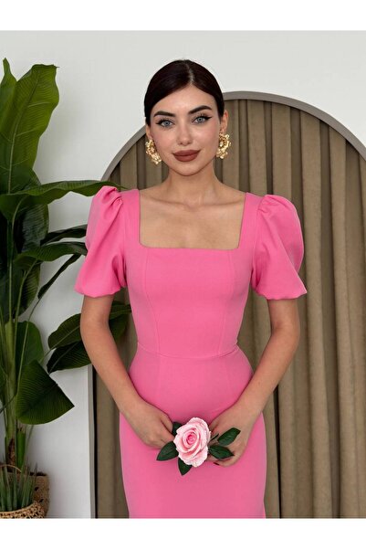 EtikaOnline Madonna Yaka Uzun Elbise