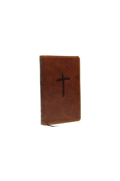 Thomas Nelson Pub Nkjv, Biblia Sfântă pentru copii, piele moale, maro, imprim...