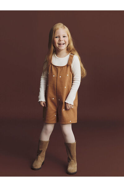 LC Waikiki Timeless Store: Timeless Recommendations |   Floral Girls' Salopet and Pantyhose