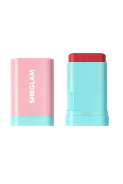 SHEGLAM Glass Glow Allık Çubuğu – Cherry Express, 2'si 1 Arada Dudak & Yüz