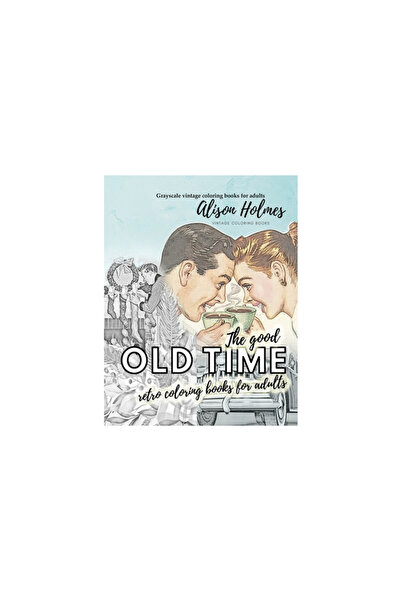 Vibrant Books Cărți de colorat retro de modă veche pentru adulți - Cărți de c...