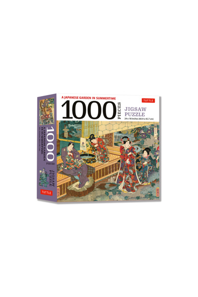 Tuttle Pub A Japanese Garden in Summertime Jigsaw Puzzle - 1,000 Pieces: A Sc...
