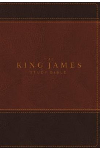 Nelsonword Pub Group Biblia de studiu King James, imitație de piele, maro, in...