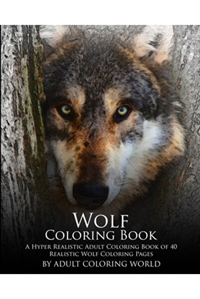 Academic Pr Inc Wolf Coloring Book: A Hyper Realistic Adult Coloring Book of ...