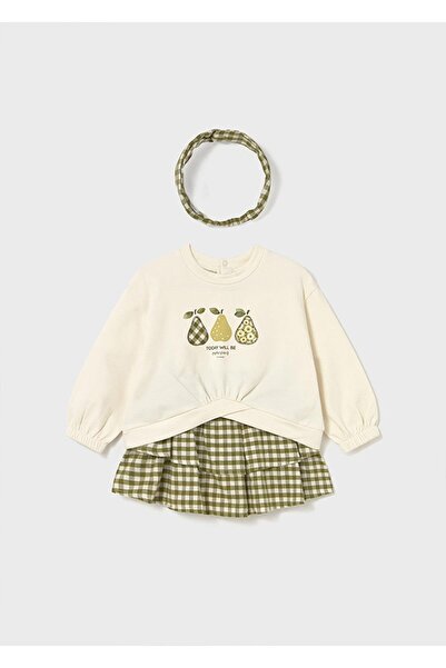 MAYORAL Set de 2 fuste pentru fetiță de iarnă cu bentiță - verde