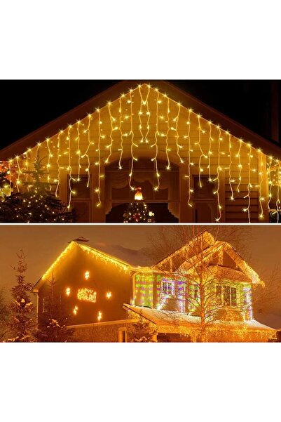 OEM Εγκατάσταση Χριστουγεννιάτικου Φωτιστικού σε σχήμα Παγοκρύσταλλου, 25 μ., 640 LED, Αδιάβροχο, Κουρτίνα, Κρόσσια, Εσωτερικού Χώρου