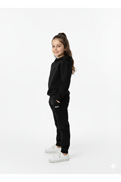 Let's Wear Cinnamoroll Printed Premium Children's Hooded Premium Compact Sweatshirt Tracksuit with Pockets and Drawstrings