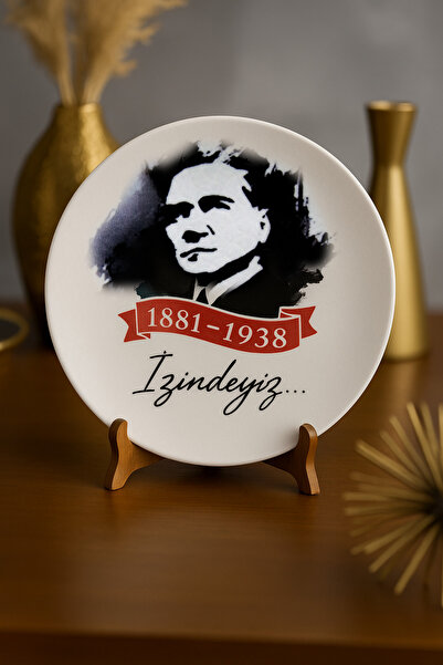 grandora Atatürk Portreli Dekoratif Tabak (27 CM) – Şık Duvar & Masa Dekoru, ...
