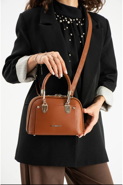 Senna Collection Hem Elden Tutmali Hemde Crossbody Bag and Multi-Pocket