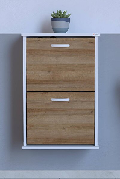 Modilayn Umay Ayakkabılık 52cm Duvara Monte (Meşe)