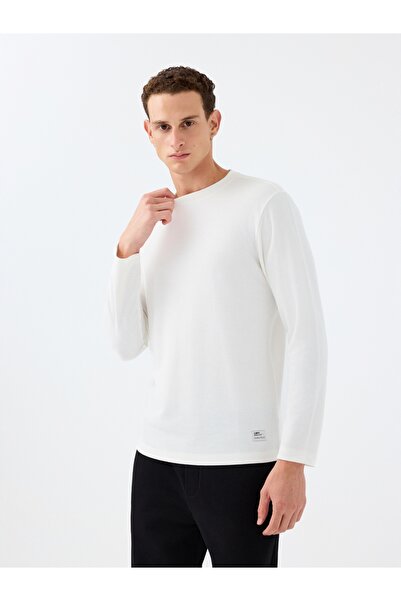 Loft Regular Fit White Men's Long Sleeve T-Shirt Lf2040679