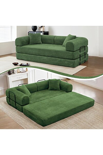 puffiber Dönüştürülebilir Yataklı Çekyat,Katlanabilir Yataklı Kanepe,Oturma O...