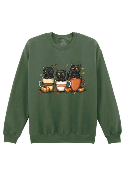 Cu Pisici Μπλούζα με τύπωμα - Cozy Cats, Unisex