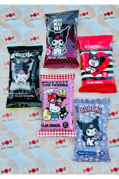 kuromi 15 Yaprak Islak Mendil Yeni Sezon (karışık 1 adet gönderilmektedir)