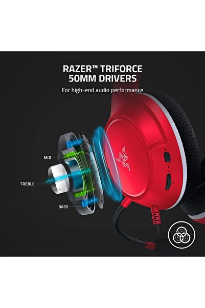RAZER Kaira X Wired Over-Ear Gaming Headset for Xbox Series X|S – Red Pulse