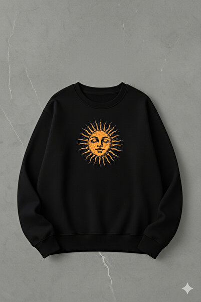 LORVEX Swea tricou din bumbac, unisex, supradimensionat, cu gât rotund – Impr...