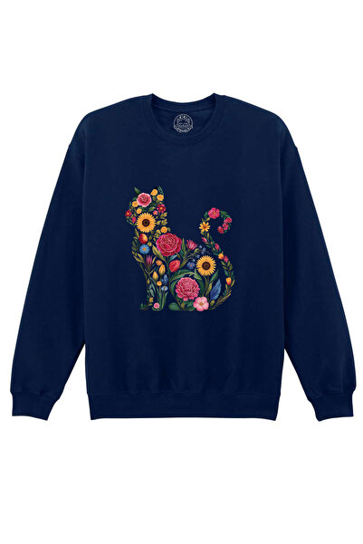 Cu Pisici Bluza printata-Flora Cat, Unisex
