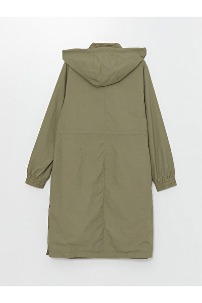 LC Waikiki Modest Women's Hooded Plain Raincoat