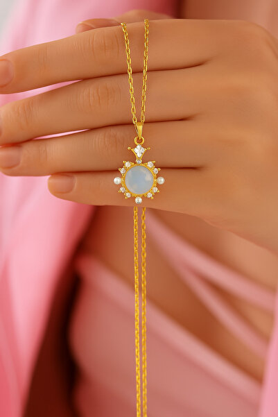 MakeWell قلادة من الفولاذ المقاوم للصدأ غير قابلة للصدأ بتصميم زهرة الورد وال...