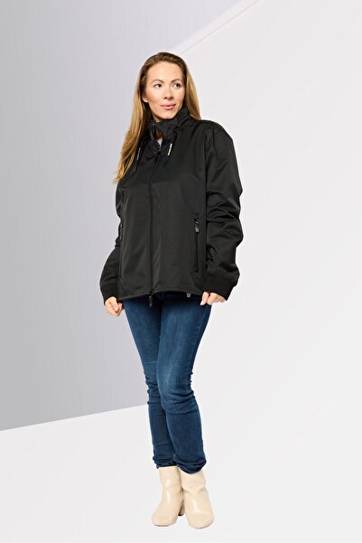 Armani Exchange Women Brand Logo Windbreaker Jacket, Black