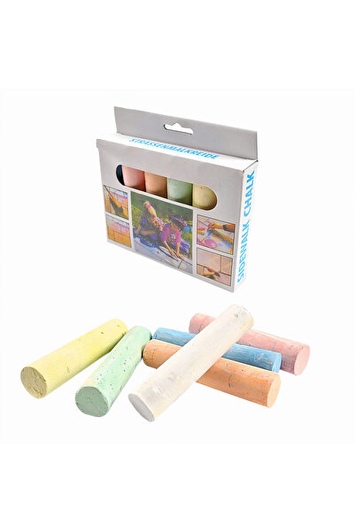 JML Asphalt chalk, set of 6 pieces, 11x2cm, different colors