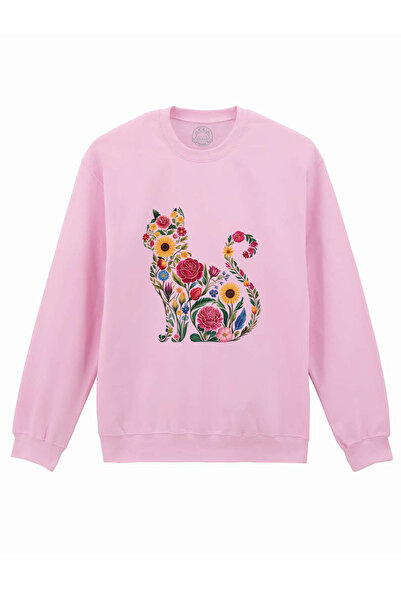 Cu Pisici Μπλούζα με τύπωμα - Flora Cat, Unisex