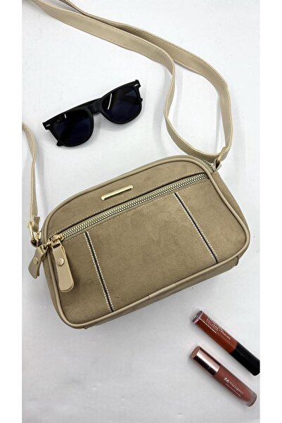 By EDUU 3 основні застібки-блискавки, 1 бічна застібка-блискавка, щоденна сумка через плече з замшевою текстурою