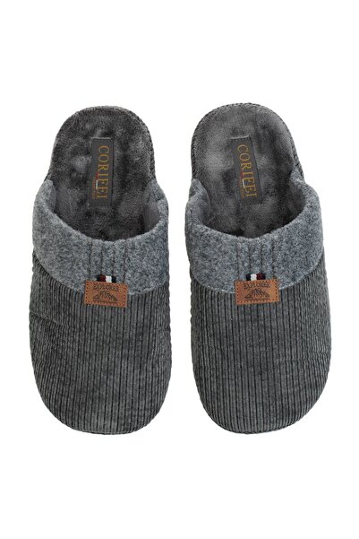 Vervo.ro pentru minți curioase Men's Warm House Slippers, Light Gray, 45-46 EU