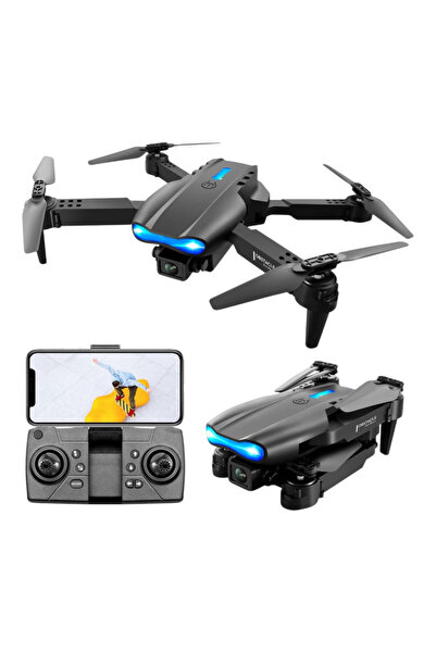 beemen E99 Full HD Çift Kamera Katlanabilir Drone – FPV, Otomatik Kalkış/İniş...