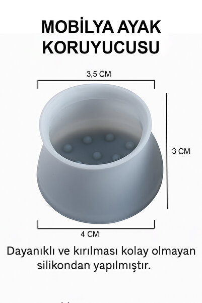 adornazzle Sandalye Ayak Koruyucu, Masa Ayak Koruma Aparatı, Parke Seramik Çizmez