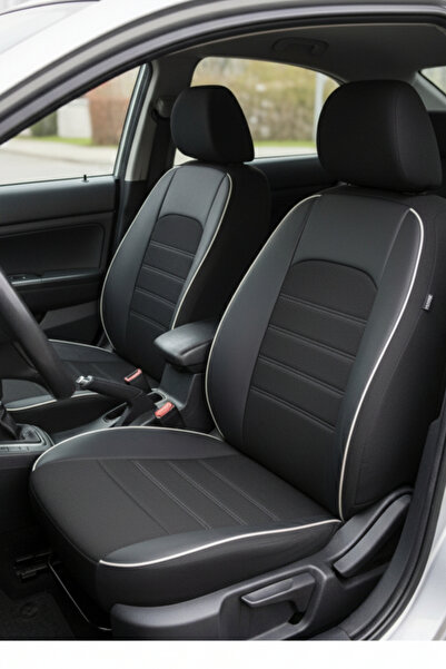 ORQİDE غطاء مقعد داسيا سانديرو من سلسلة سوميكس البيضاء - طقم كامل