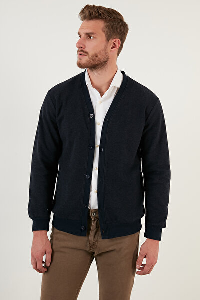 Buratti Cotton Regular Fit Buttoned V-Neck 2-Pack Cardigan Men's Cardigan 456205S2