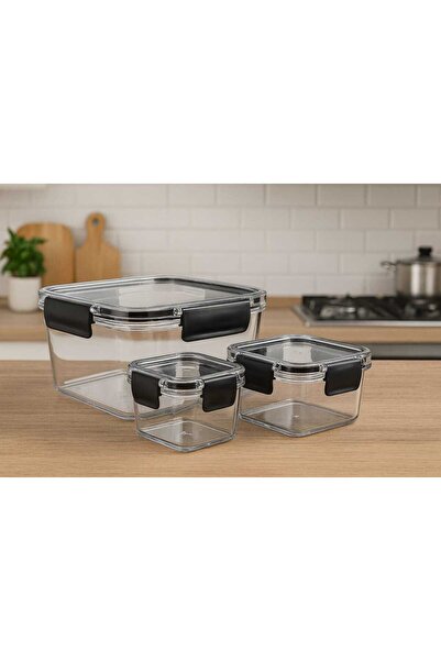 Nurfa Leak-Proof, Airtight, Square Storage Container, Food Container, Dowry S...