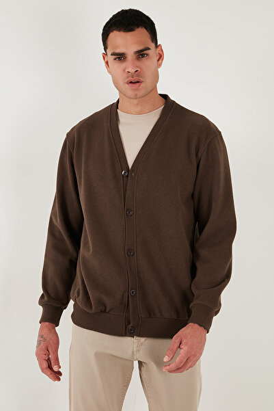 Buratti Cotton Regular Fit Buttoned V-Neck 2-Pack Cardigan Men's Cardigan 456205S2