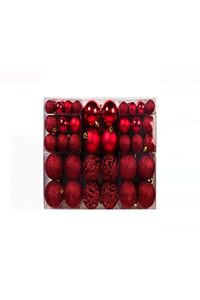 OEM Set of 100 red Christmas balls, Yumoji