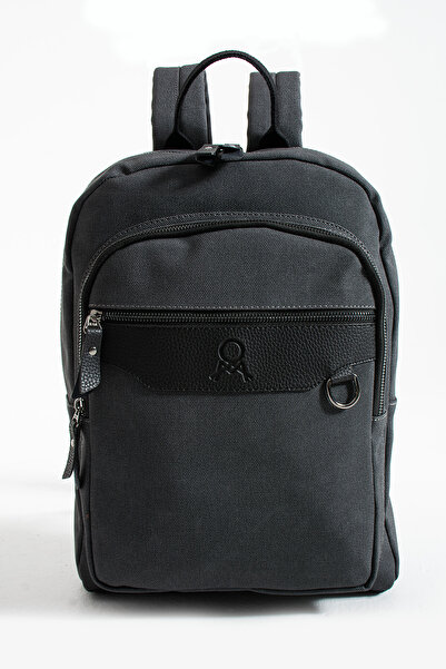 H&D COLLECTİON Premium Canvas Fabric Backpack Business Bag 1St Class Quality Fabric Bag