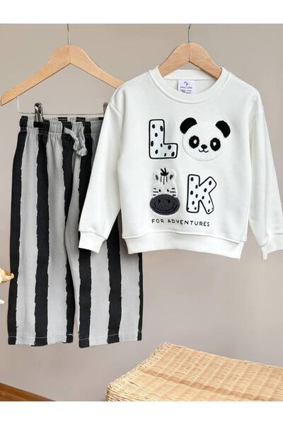 MİO طقم سترة وبنطلون قماش للجنسين بثلاثة خيوط بدون شارات