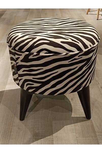 Store MERCAN MOBİLYA LEOPAR DESEN PUF BENCH 42 CM