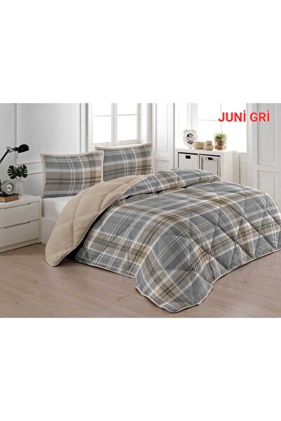 Bikaya Home طقم لحاف مزدوج - نمط جديد - 220×240 سم - حقيبة بي في سي أصلية