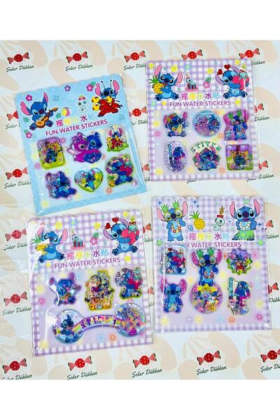 Stitch Sulu Kabartmalı Stıcker 1 Paket Yeni Sezon