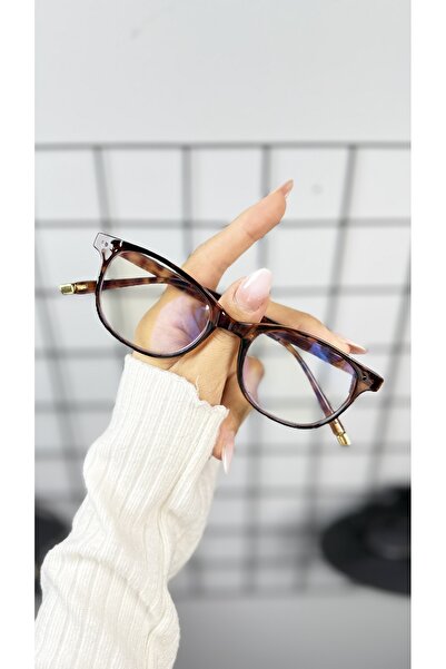 LOOKUP NEW Square Rectangle 50 Ekartman Bone Transparent Women Men Unisex Blue Light Protection Screen Glasses Eyewear