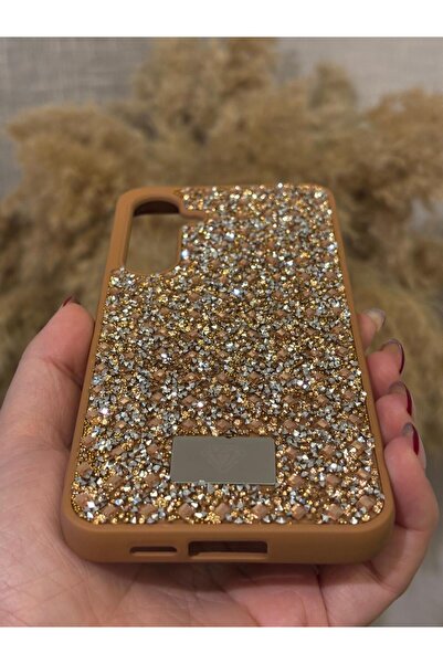 Hatreds Samsung Galaxy A16 Uyumlu Kılıf Kamera Koruma Çıkıntılı Parlak Taşlı Şık Görünümlü Lüx Kapak