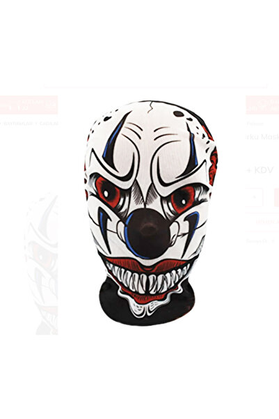 Partifabrik Halloween Horror Mask Transparent Clown Halloween