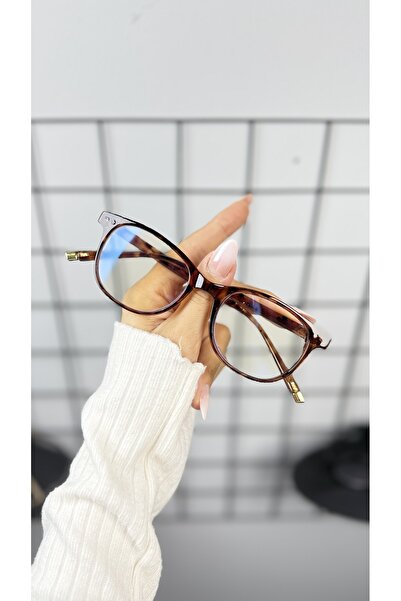 LOOKUP NEW Square Rectangle 50 Ekartman Bone Transparent Women Men Unisex Blue Light Protection Screen Glasses Eyewear